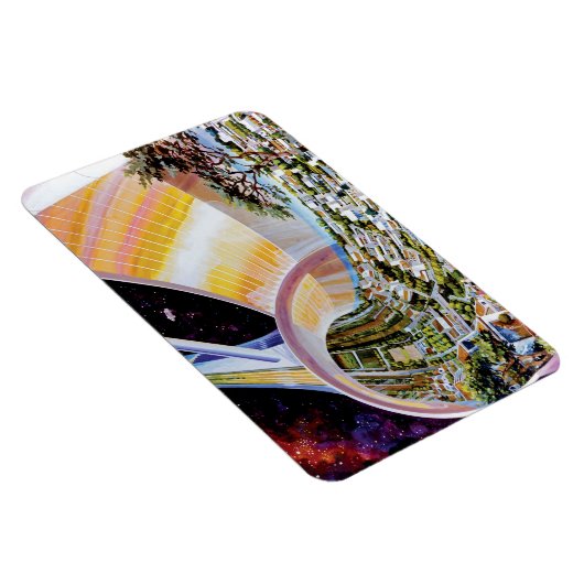 Magnet Flexible Station spatiale Torus Habitat Colonie Artiste Con (Côté Droit)