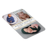 Magnet Flexible Statistiques de naissance de nouveau bébé moderne (Côté Droit)