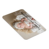 Magnet Flexible Statistiques modernes Nom Photo Naissance personna (Côté Droit)