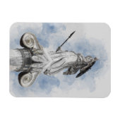 Magnet Flexible Statue Classique d'Athéna – Inspiré de la Mytholog (Horizontal)