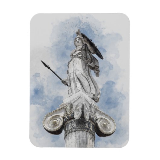 Magnet Flexible Statue Classique d'Athéna – Inspiré de la Mytholog (Vertical)