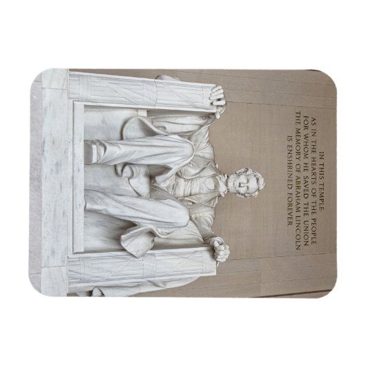 Magnet Flexible Statue d'Abraham Lincoln (Horizontal)