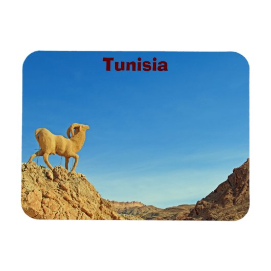 Magnet Flexible Statue de chèvre tunisienne (Horizontal)