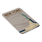 Magnet Flexible Statue de la Liberté Retro de New York (Côté Droit)