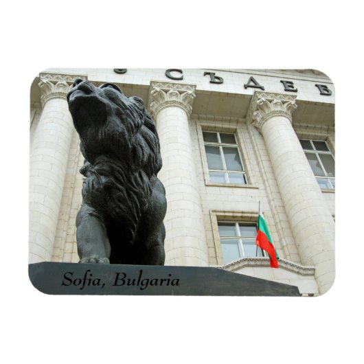 Magnet Flexible Statue de lion, Sofia, Bulgarie (Horizontal)