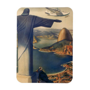 Magnet Flexible Statue du Christ Rédempteur, Rio De Janeiro, Brési