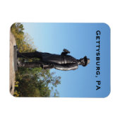 Magnet Flexible Statue du général Warren à Gettysburg PA (Horizontal)