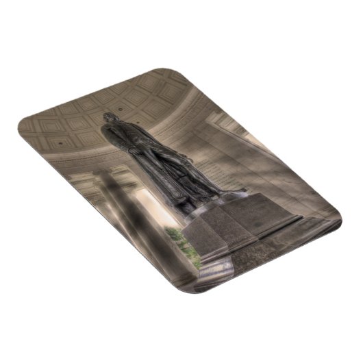 Magnet Flexible Statue en bronze du mémorial Thomas Jefferson (Côté Droit)