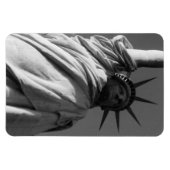 Magnet Flexible statue noire et blanche de liberté (Horizontal)