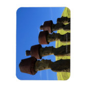 Magnet Flexible Statues culturelles, Île de Pâques, Polynésie (Vertical)
