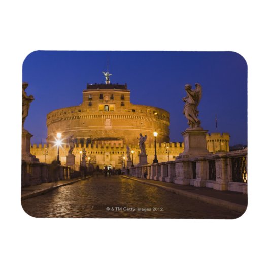 Magnet Flexible Statues d'anges sur le Ponte Sant'Angelo avec le (Horizontal)