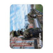 Magnet Flexible Statues de chevalier en pierre près du palais à Po (Vertical)