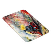 Magnet Flexible Steam Train Dreams Landscape Watercolour Artwork j (Côté Droit)