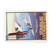 Magnet Flexible Steamboat Springs colorado affiche de voyage vinta (Horizontal)