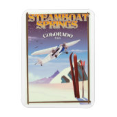 Magnet Flexible Steamboat Springs colorado affiche de voyage vinta (Vertical)