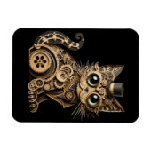 Magnet Flexible Steampunk chat animaux papier artisanat (Horizontal)