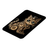 Magnet Flexible Steampunk chat animaux papier artisanat (Côté Gauche)