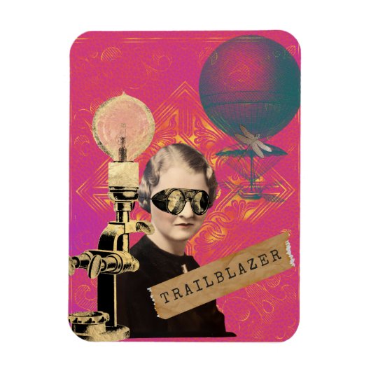 Magnet Flexible Steampunk Femme Trailblazer Pop Art (Vertical)
