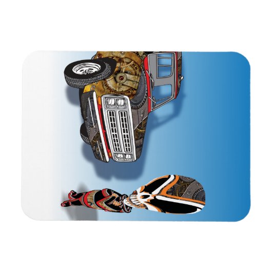 Magnet Flexible Steampunk Robot adolescent Alien Cyborg (Horizontal)