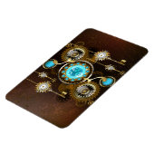 Magnet Flexible Steampunk Rusty Background (Côté Gauche)