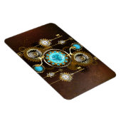 Magnet Flexible Steampunk Rusty Background (Côté Droit)