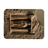 Magnet Flexible Stèle votive en marbre et grès avec figu femelle (Horizontal)