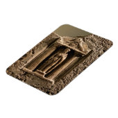Magnet Flexible Stèle votive en marbre et grès avec figu femelle (Côté Gauche)