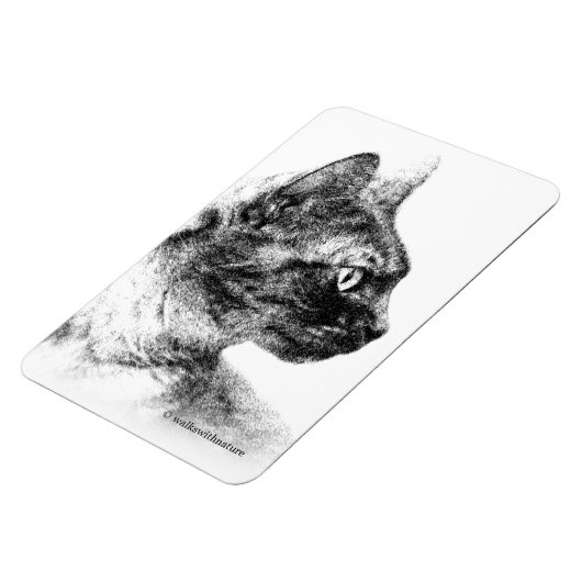 Magnet Flexible Stella le chat gris (Côté Gauche)