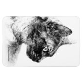 Magnet Flexible Stella le chat gris (Horizontal)