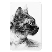 Magnet Flexible Stella le chat gris (Vertical)