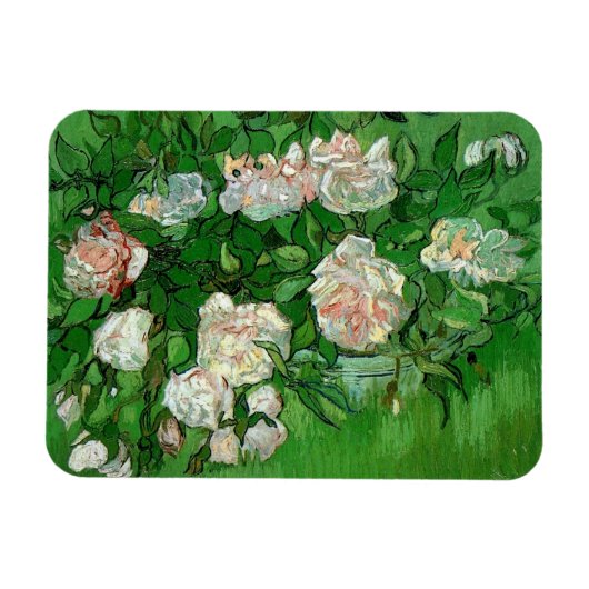 Magnet Flexible Still Life : Roses roses roses de Vincent van Gogh (Horizontal)