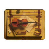 Magnet Flexible Still Life Violin and Music de William Harnett (Horizontal)