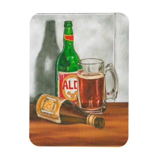 Magnet Flexible Still Life with Beer par Jennifer Goldberger (Vertical)