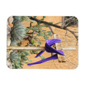 Magnet Flexible Stole pourpre en croix à l'église Albuquerque (Horizontal)