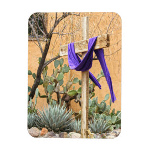 Magnet Flexible Stole pourpre en croix à l'église Albuquerque
