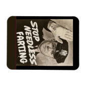 Magnet Flexible Stop Farts Magnet, edit text (Horizontal)