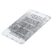 Magnet Flexible Stopper par Woods Soirée Neige Robert Frost Poème (Côté Gauche)