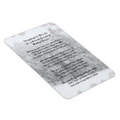 Magnet Flexible Stopper par Woods Soirée Neige Robert Frost Poème (Côté Droit)