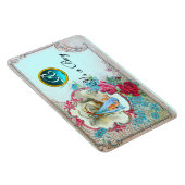 MAGNET FLEXIBLE STORK BÉBÉ GARÇON DOUCHE MONOGRAM (Côté Droit)