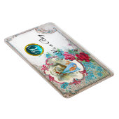 Magnet Flexible STORK BÉBÉ GARÇON MONOGRAM DOUCHE, blanc (Côté Droit)