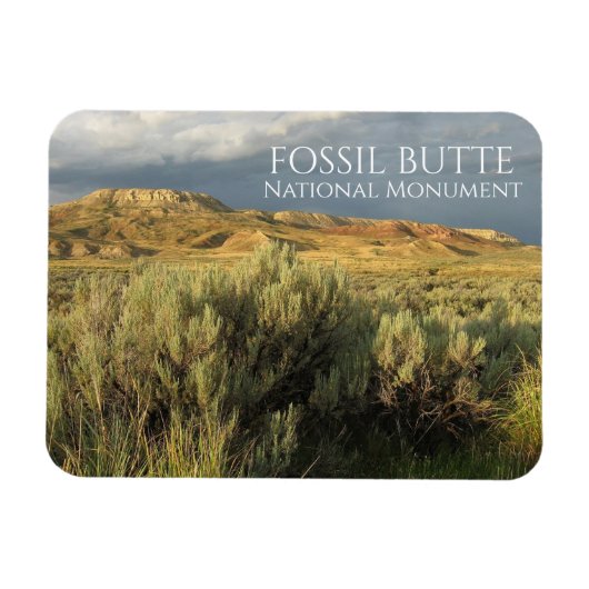 Magnet Flexible Stormy Sky Fossil Butte Monument National Wyoming (Horizontal)