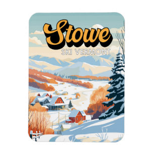 Magnet Flexible Stowe Vermont Vintage hiver