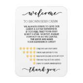 Magnet Flexible STR Short term Rental Vacation Rating System Stars (Vertical)