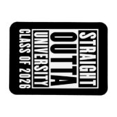 Magnet Flexible Straight Outta University Class of 2026 (Horizontal)