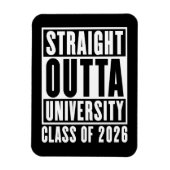 Magnet Flexible Straight Outta University Class of 2026 (Vertical)