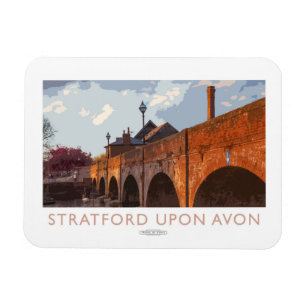 Magnet Flexible Stratford sur l'affiche de chemin de fer d'Avon