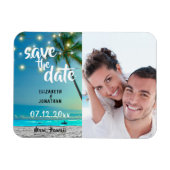 Magnet Flexible String Lights Tropical Beach Enregistrer La Date P (Horizontal)