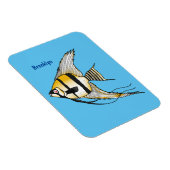 Magnet Flexible Striped angelfish cartoon (Côté Droit)