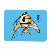Magnet Flexible Striped angelfish cartoon (Horizontal)