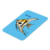 Magnet Flexible Striped angelfish cartoon (Côté Gauche)